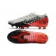 Nike Mercurial Vapor XIII Elite AG Neymar Cromado Negro Rojo Platino