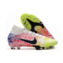 Nike Mercurial Superfly VII Elite SE FG Neymar Blanco Negro Azul Racer Volt