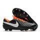 Botas de Fútbol Nike Tiempo Legend 8 Elite FG Negro Blanco Naranja