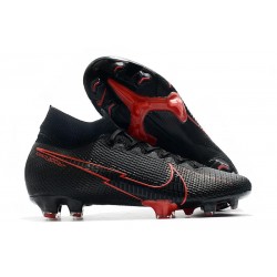 Nike Botas de Futbol Mercurial Superfly 7 Elite FG Negro Rojo