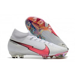Nike Botas de Futbol Mercurial Superfly 7 Elite FG Blanco Carmesí Azul
