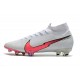 Nike Botas de Futbol Mercurial Superfly 7 Elite FG Blanco Carmesí Azul