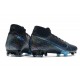 Nike Botas de Futbol Mercurial Superfly 7 Elite FG Wavelength Negro Azul