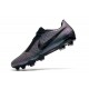 Tacón de Fútbol Nike Phantom Vnm Elite FG Negro Azul Láser Antracita