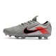 Nike Zapatilla Tiempo Legend VIII Elite FG Gris Rojo Negro