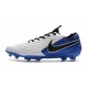 Nike Zapatilla Tiempo Legend VIII Elite FG Blanco Azul Negro