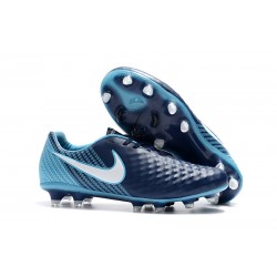 2018 Zapatillas de fútbol Nike Magista Opus II FG - Azul Blanco