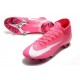 Nike Mercurial Superfly VII Elite DF FG x Mbappé Rosa Blanco Negro
