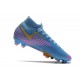 Nike Mercurial Superfly VII Elite DF FG Azul Rosa Oro