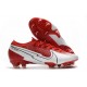 Nike Bota Mercurial Vapor XIII Elite FG Rojo Blanco