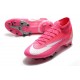 Zapatos Nike Mercurial-Superfly 7 Elite AG x Mbappé Rosa Blanco Negro