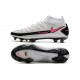 Botas de fútbol Nike Phantom GT Elite DF FG Blanco Rosa Negro