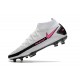 Botas de fútbol Nike Phantom GT Elite DF FG Blanco Rosa Negro
