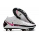 Botas de fútbol Nike Phantom GT Elite DF FG Blanco Rosa Negro