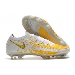 Zapatilla de Futbol Nike Phantom GT Elite FG Blanco Oro