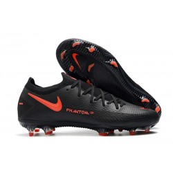 Zapatilla de Futbol Nike Phantom GT Elite FG Negro Rojo Chile Gris