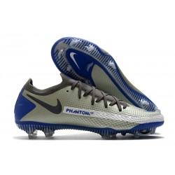 Zapatilla de Futbol Nike Phantom GT Elite FG Gris Azul Negro