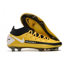 Botas de fútbol Nike Phantom GT Elite DF FG Amarillo Negro Blanco