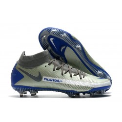 Botas de fútbol Nike Phantom GT Elite DF FG Gris Azul