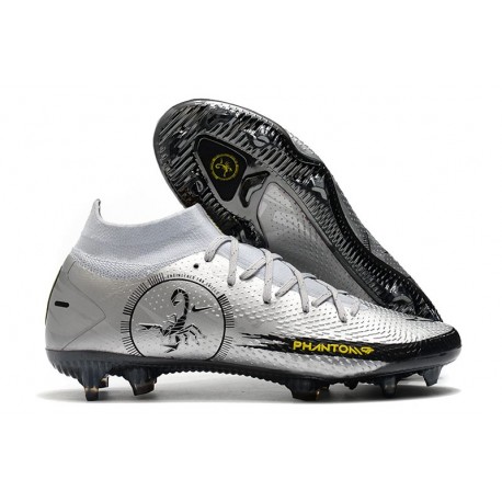 Nike Phantom GT Scorpion Elite DF FG para Hombre Plata Negro