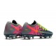 Zapatilla de Futbol Nike Phantom GT Elite FG Gris Azul Rosa