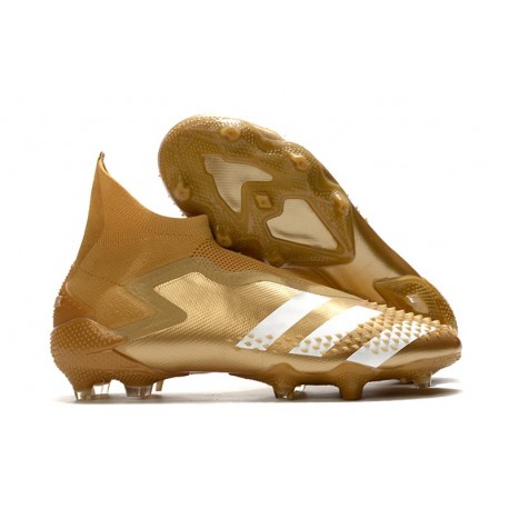 adidas Predator Mutator 20+ FG Botas Dorado metalizado Blanco