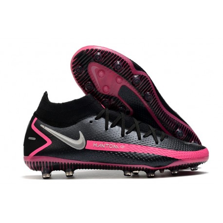 Nike Phantom GT Elite Dynamic AG-Pro Negro Plateado Explosión Rosa