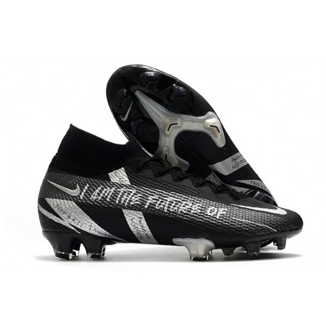 Nike Botas Mercurial Superfly 7 Elite FG Negro Plata