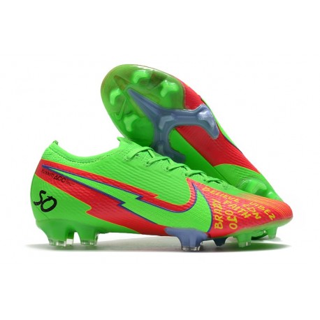 Nike Mercurial Vapor 13 Elite FG Verde Rojo