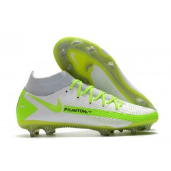 Nike Phantom GT Elite DF FG para Hombre Blanco Verde