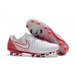 Zapatillas de fútbol Nike Magista Opus II FG - Blanco Rojo