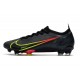 Tacón de Fútbol Nike Mercurial Vapor 14 Elite FG Negro Cyber Off Noir