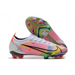 Tacón de Fútbol Nike Mercurial Vapor 14 Elite FG Blanco Platino Rosa