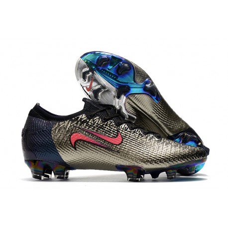 Nike Mercurial Vapor 13 Elite FG Plata Rojo
