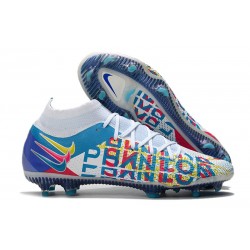 Nike Phantom GT Elite DF 3D FG para Hombre Blanco Azul Rosa Amarillo