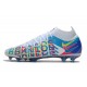 Nike Phantom GT Elite DF 3D FG para Hombre Blanco Azul Rosa Amarillo