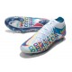 Nike Phantom GT Elite DF 3D FG para Hombre Blanco Azul Rosa Amarillo