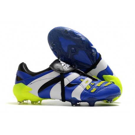 Botas de fútbol - Adidas Predator Accelerator FG Azul Blanco Amarillo